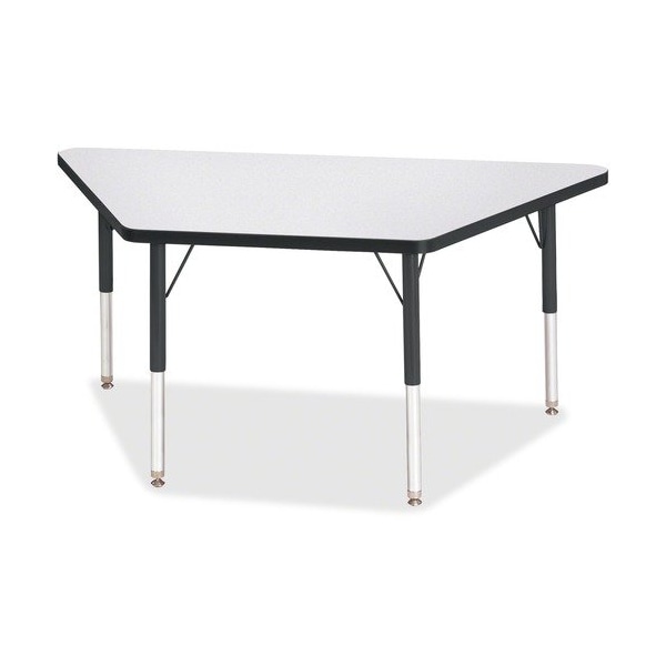 Jonti-Craft TABLE, TRAPEZOID, 24X48, GY/BK JNT6438JCE180 - main